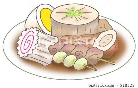 關(guān)東煮食物簡筆畫